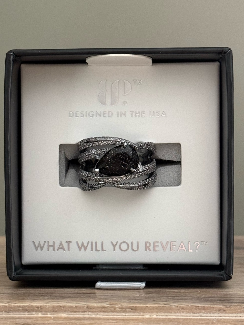 Bomb Party Obsidia Ring “She Bites Back” Size 7. Brand New!